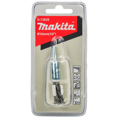 Grata Pincel Acero Trenzado 12mm (1/2'') Toma 1/4'' - Makita - Herram.cl