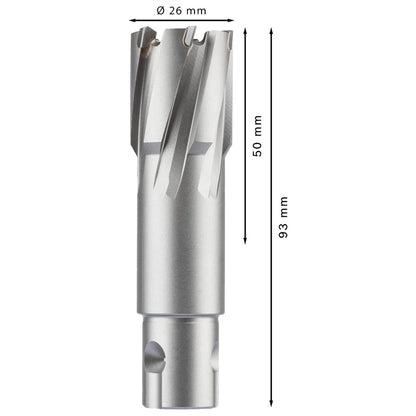Broca Anular Bosch PRO TCT 26x50mm Carburo Tungsteno Weldon - Herram.cl