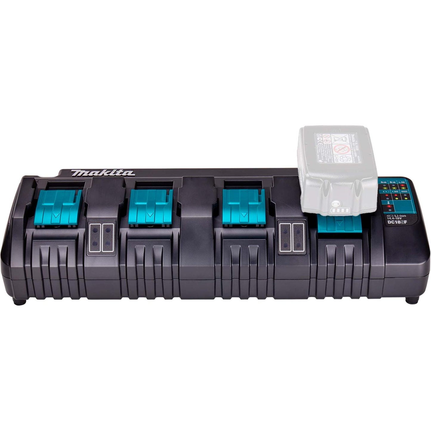 Cargador de baterías Cuádruple 18 V LXT (DC18SF) - Makita - Herram.cl