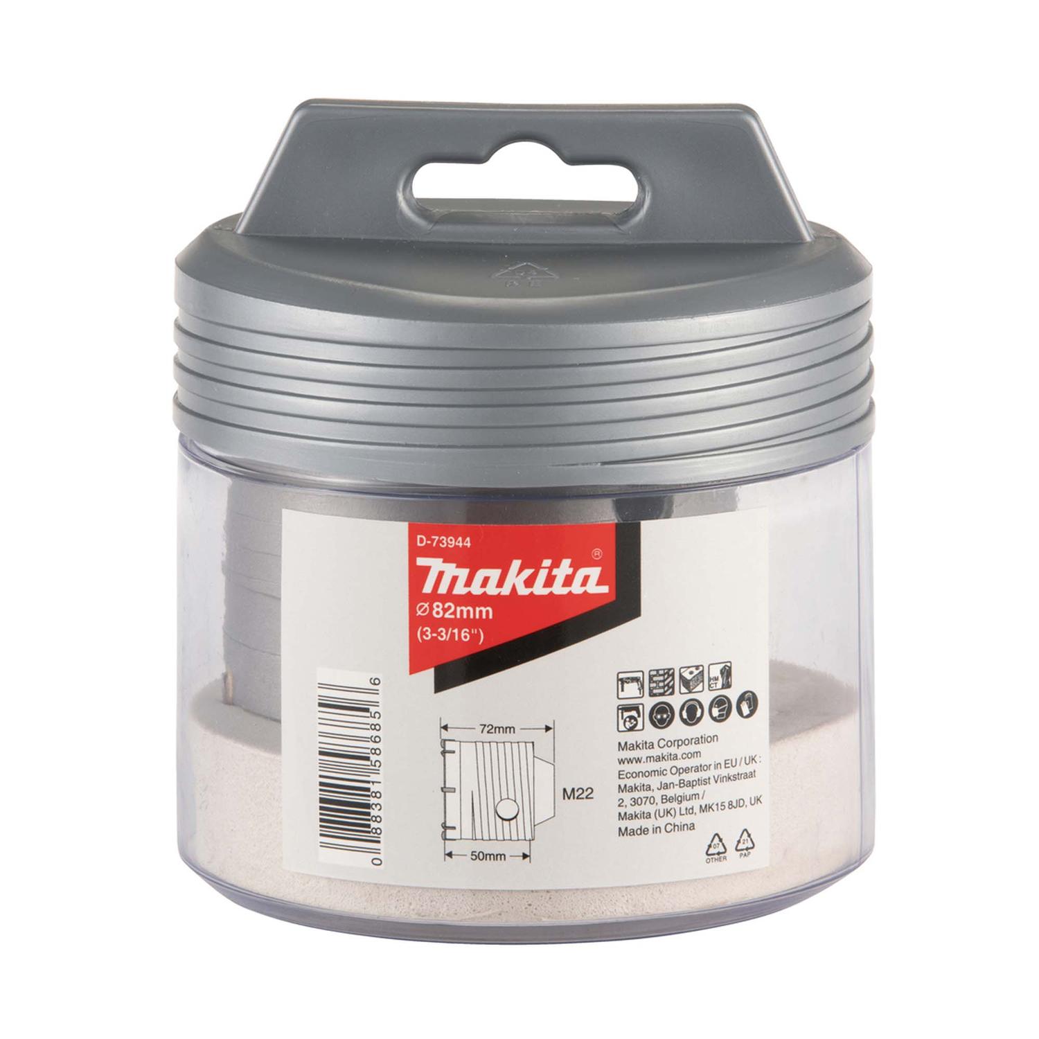 Broca Corona 82x72mm Toma M22 - Makita - Herram.cl