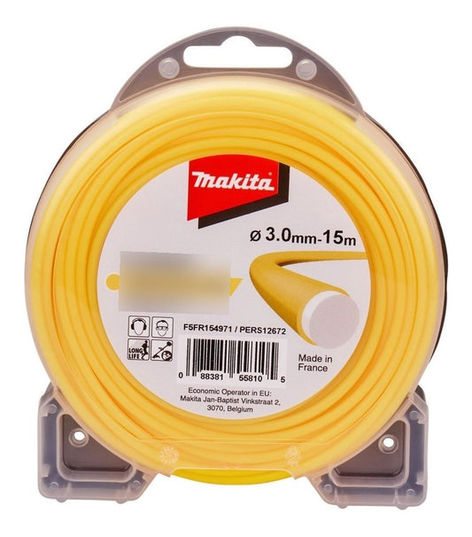 Hilo Nylon Redondo 3mm X 15m Orilladora - Makita - Herram.cl