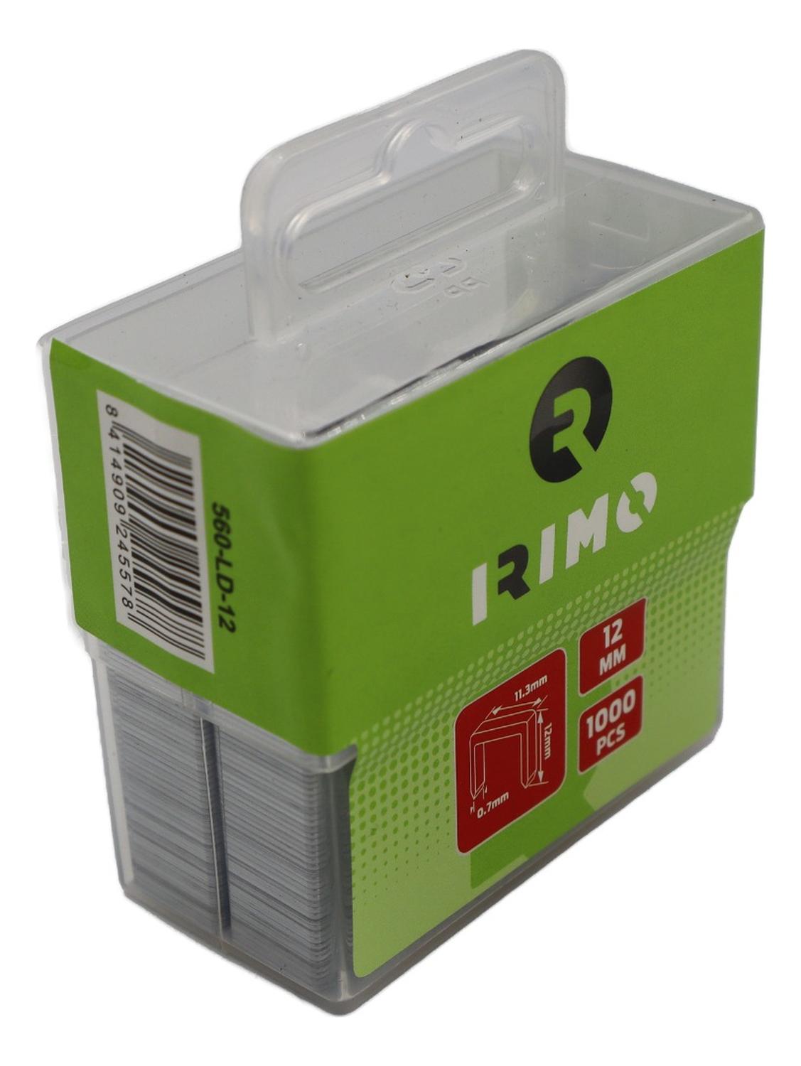 1.000 Grapas Estándar 0,7 X 11,3 X 12mm (1/2'') Irimo - Herram.cl