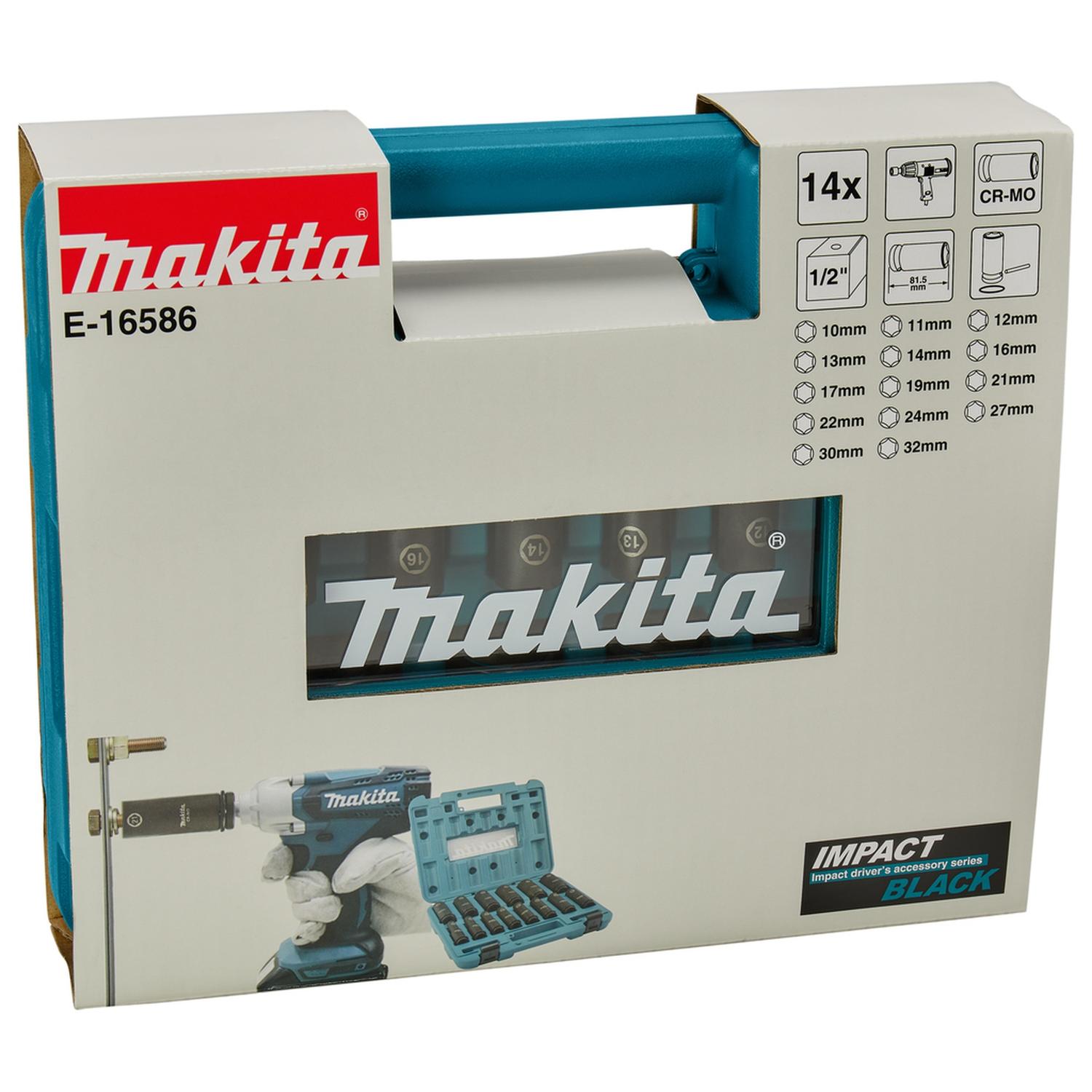 Juego Dados Impacto 1/2'' 14 Pzas - Makita - Herram.cl