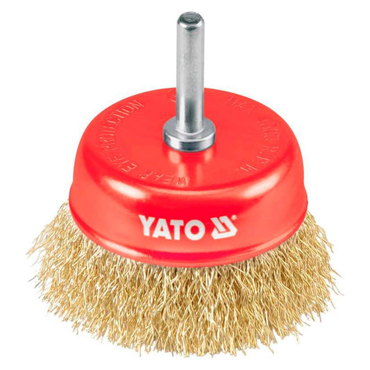 Grata Copa Latón Ondulado 3'' Vastago 6 mm - Yato - Herram.cl
