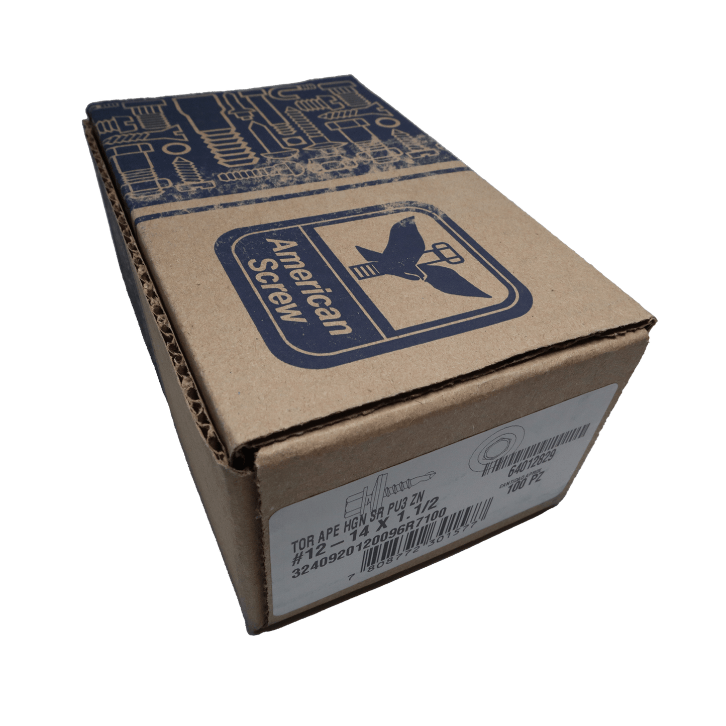 Tornillo Autoperforante 12 - 14X1.1/2''100uds.American ScreW - Herram.cl