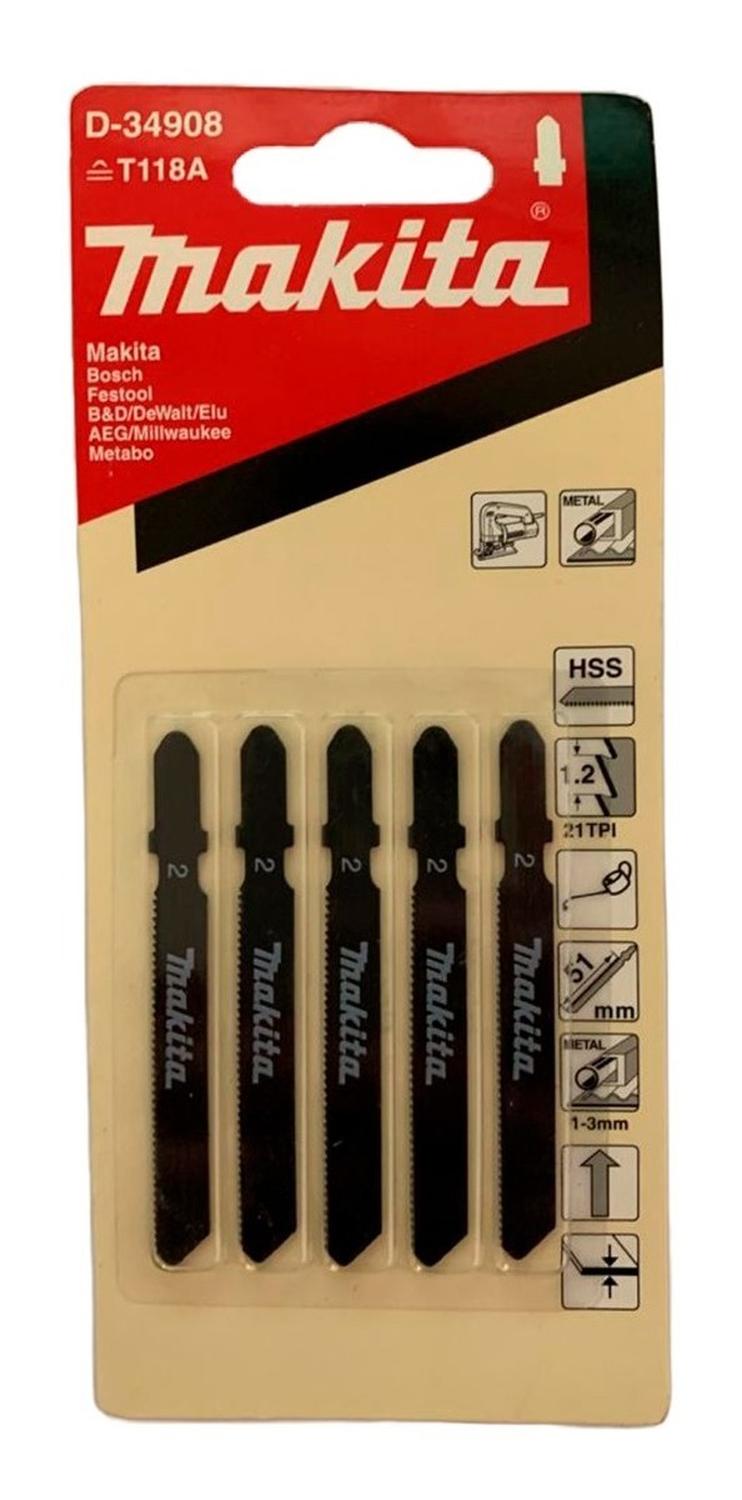 Hoja De Calar T118a Makita Corte Metal Tpi:21 HSS 75mm - Herram.cl
