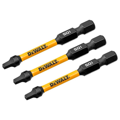 Puntas FLEXTORQ SQ1 - 2 - 1/4'' (57,15mm) 3 Pzas - DeWALT - Herram.cl