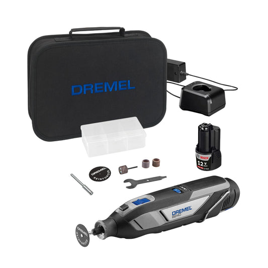 Minitorno inalámbrico DREMEL 8240 + 1 Batería + 5 Acc - Herram.cl