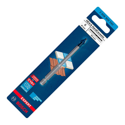 Broca para Porcelanato Expert Hex - 9 HardCeramic 6 X 90mm - Bosch - Herram.cl