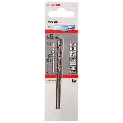 Broca Metal HSS - Co 5.0mm - Blister - Bosch - Herram.cl