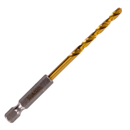 Broca Metal HSS - TiN 4x95mm (Toma Hex. 1/4'') - Makita - Herram.cl