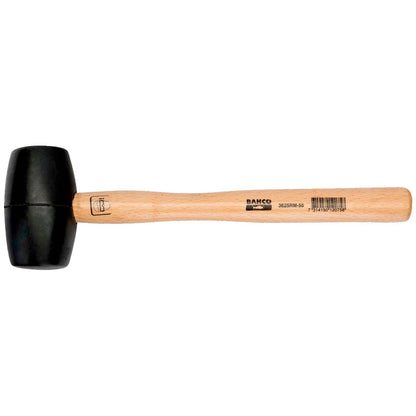 Martillo Mazo de goma con mango de madera 65mm 16 OZ - Bahco - Herram.cl