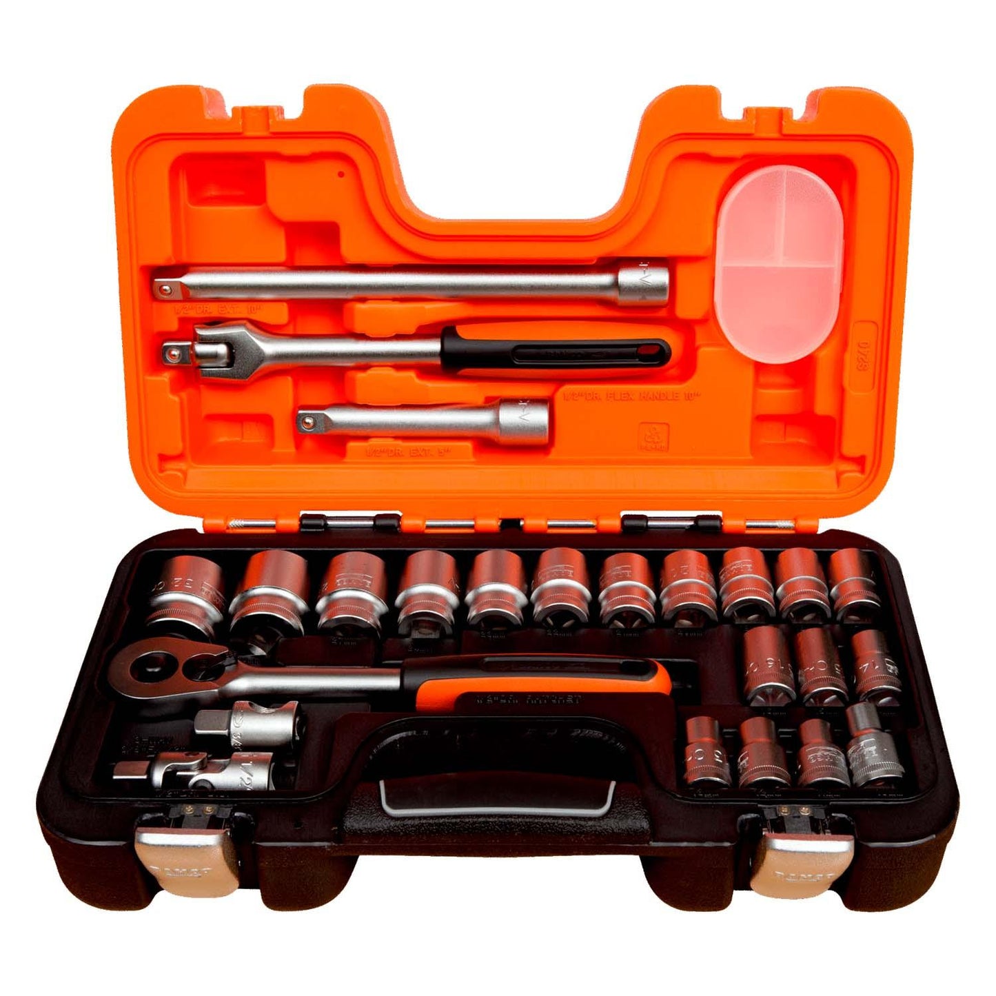 Juego de Dados Con Cuadrante de 1/2'' 24 Pzas - Bahco - Herram.cl