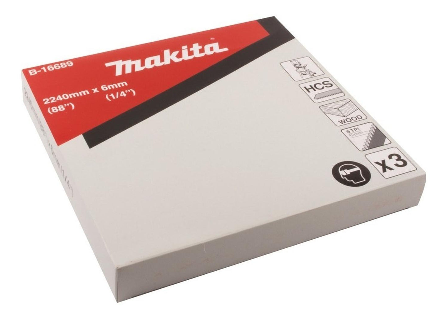 3 Hojas De Sierra Cinta HCS 6 TPI (LB1200F) - Makita - Herram.cl