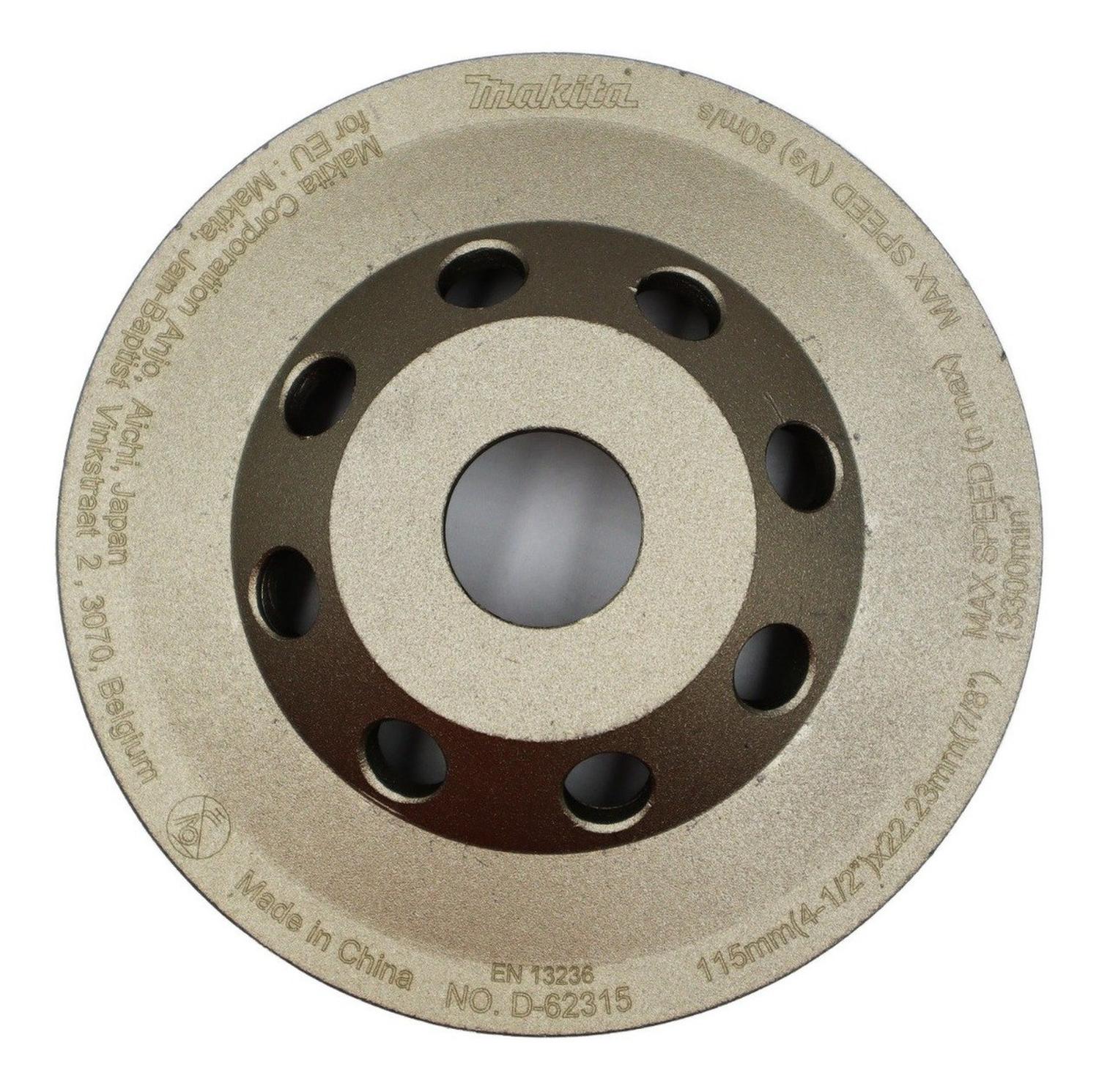 Copa Diamantada 115mm (4 1/2) Concreto Makita D - 62315 - Herram.cl