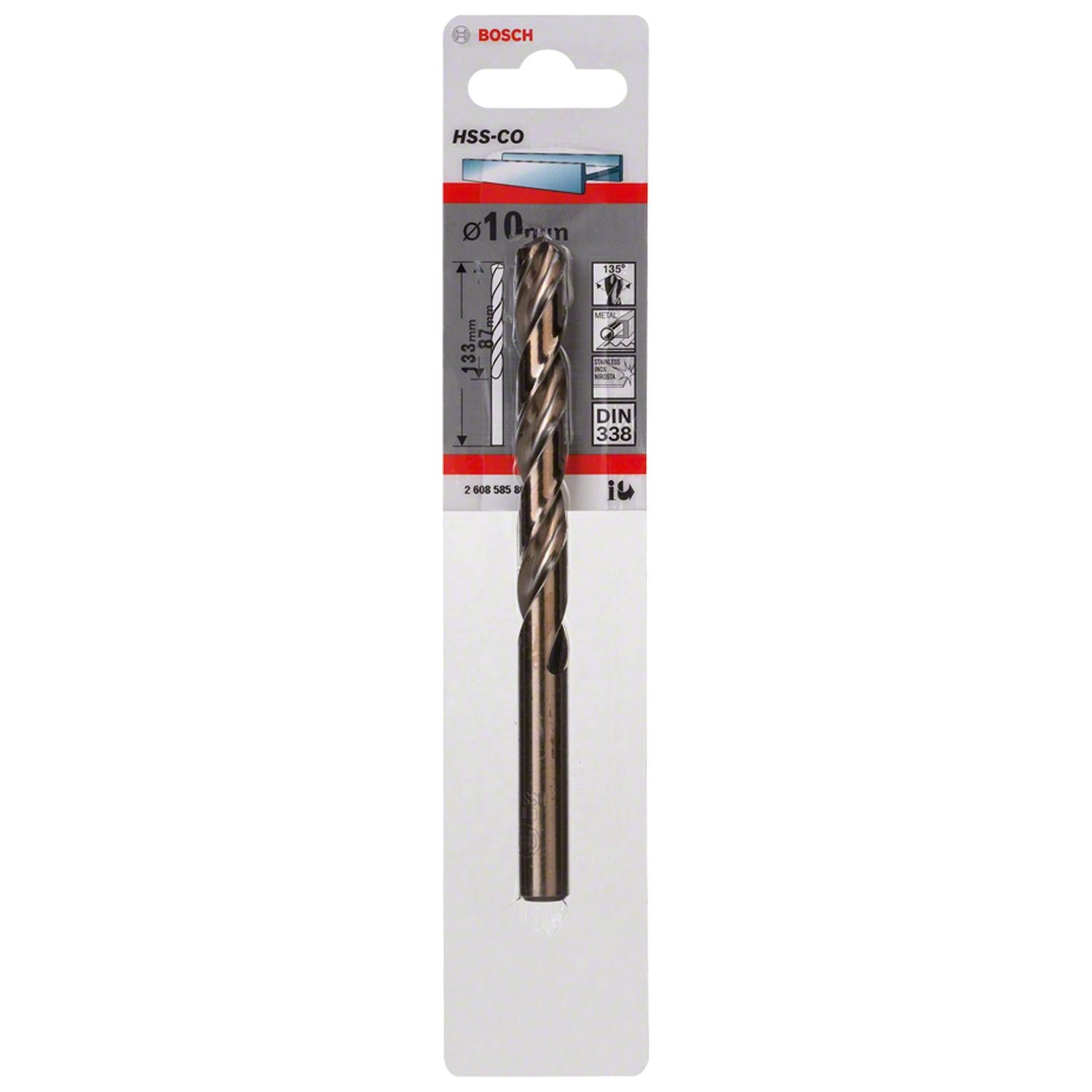 Broca Metal HSS - Co 10.0mm - Blister - Bosch - Herram.cl