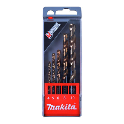 Set de 5 Brocas Metal HSS M - Force 4 - 10 mm - Makita - Herram.cl