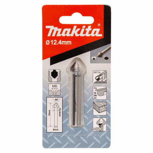 Broca Avellanadora 90° HSS 12.4x56mm Metal - Makita - Herram.cl