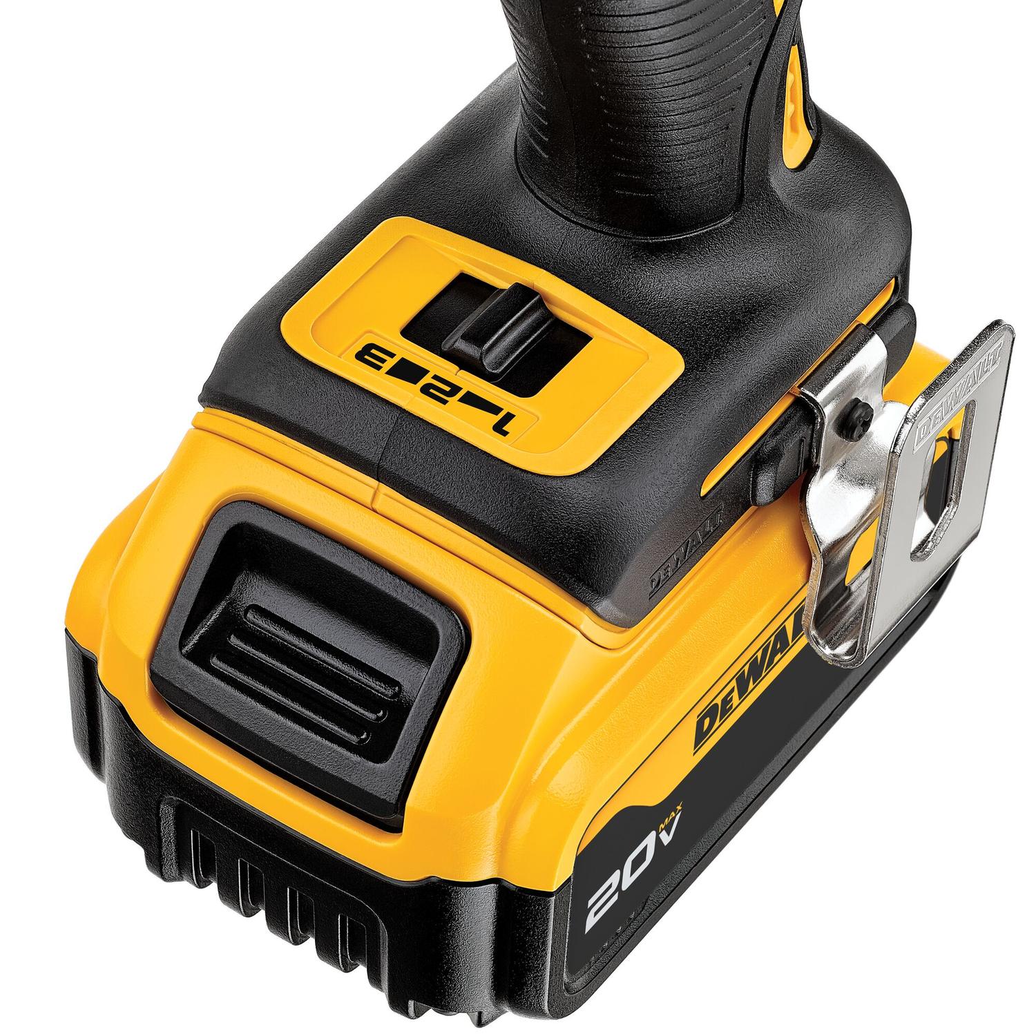 Kit atornillador de impacto 20V MAX. XR 2 Bat. 4Ah - DeWALT - Herram.cl
