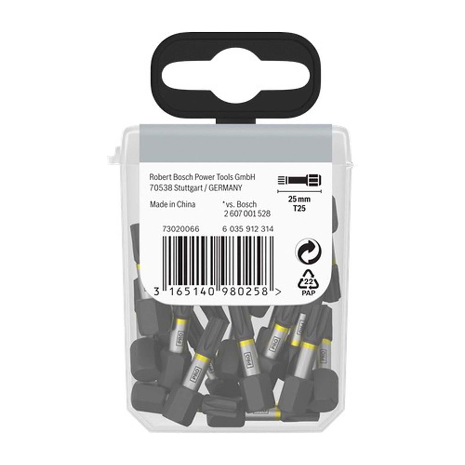 Puntas PRO Impact T25xmm 25 Pzas - Bosch - Herram.cl
