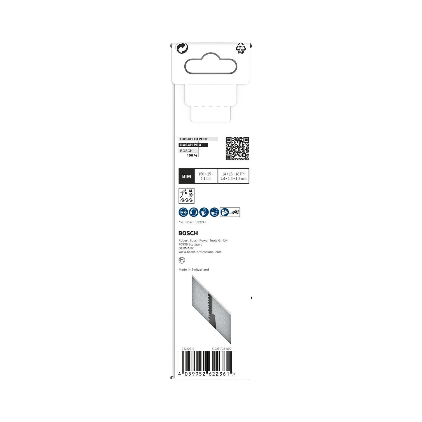 Hoja de sierra sable PRO Medium Metal 150mm 5 Pzas - Bosch - Herram.cl