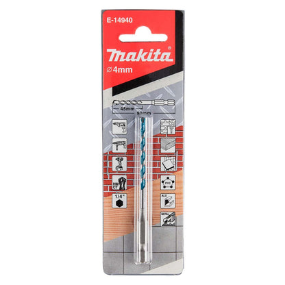Broca Multimaterial 4x90mm (Toma Hex. 1/4'') - Makita - Herram.cl