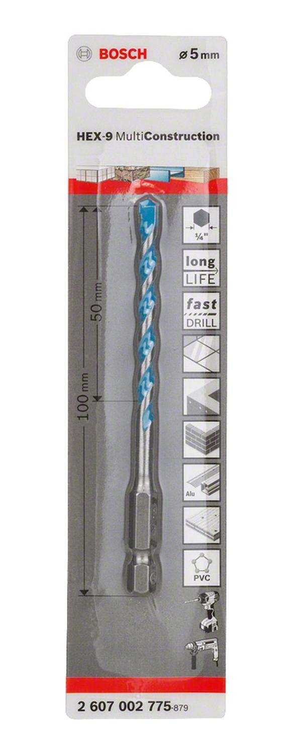Broca Expert Hex - 9 Multiconstruction 5x50x100mm - Bosch - Herram.cl