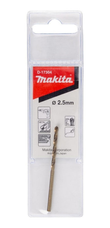 Brocas Para Metal HSS - Co 2,5mm - Makita - Herram.cl