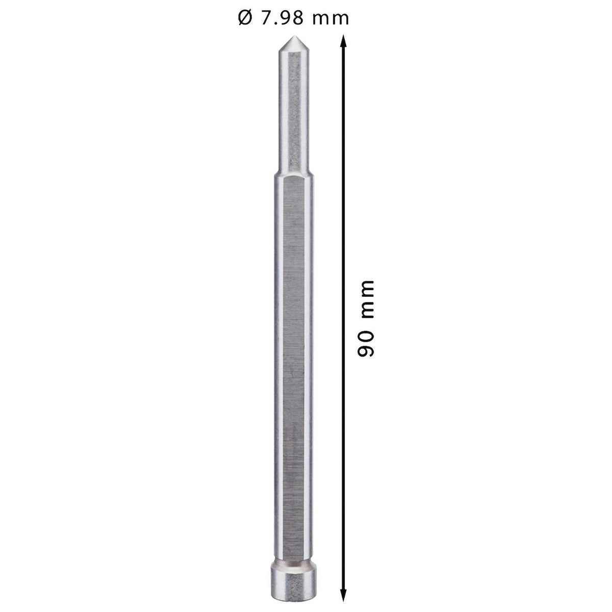Pin Guía Bosch 8x90mm para Brocas Anulares TCT ø17-50x35mm - Herram.cl