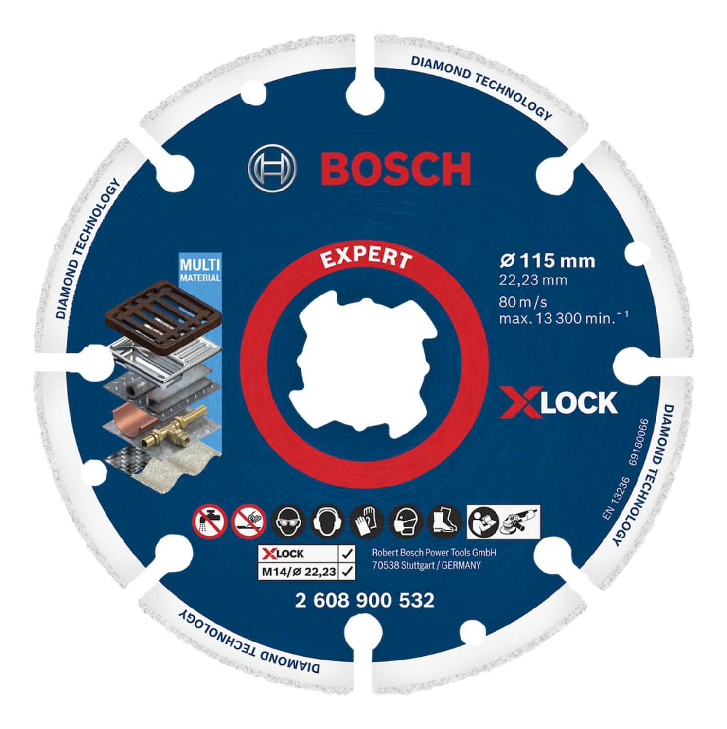 Disco Diamantado Expert Para Metal 115mm X - lock - Bosch - Herram.cl