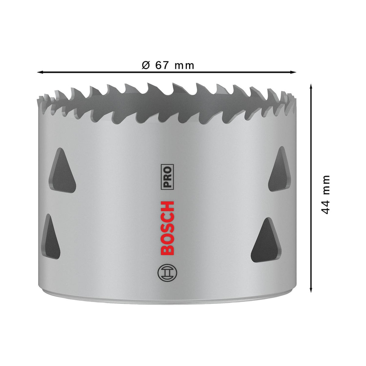 Sierra Copa PRO Bosch Multi Material 8% Co Ø67mm (2-5/8'') - Herram.cl