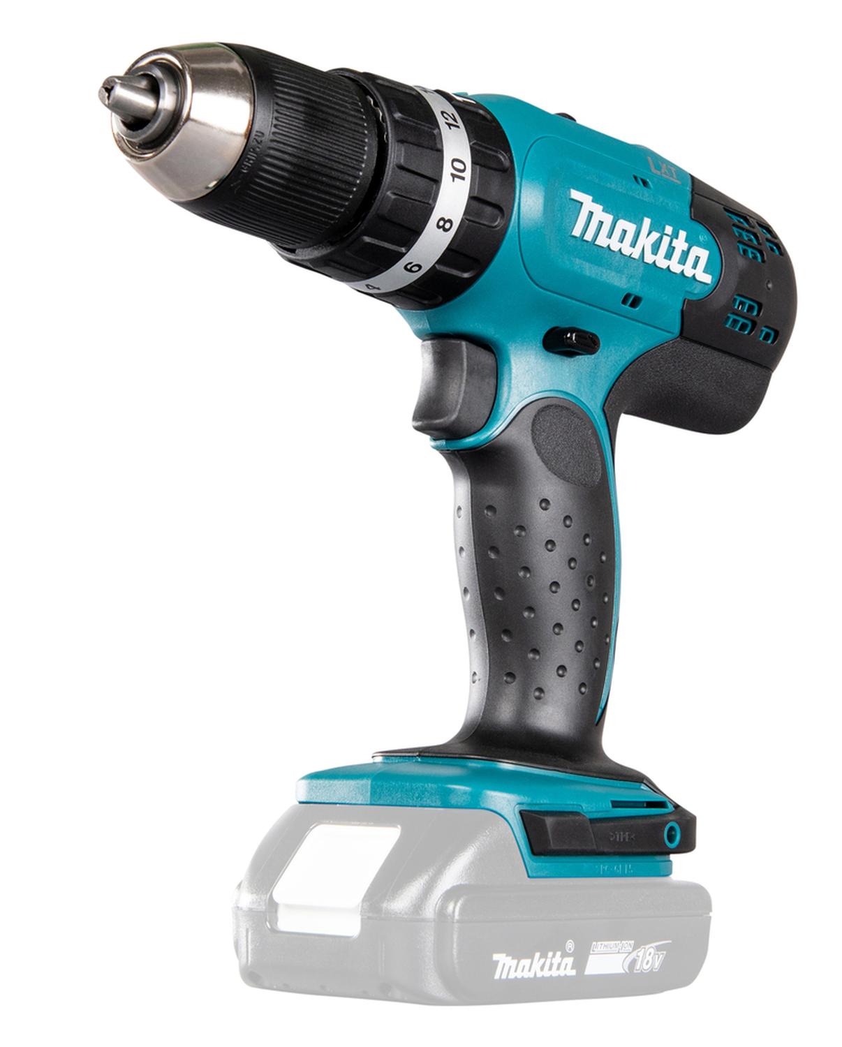Taladro Percutor Inalámbrico 18V 13mm 42 N·m - Makita - Herram.cl