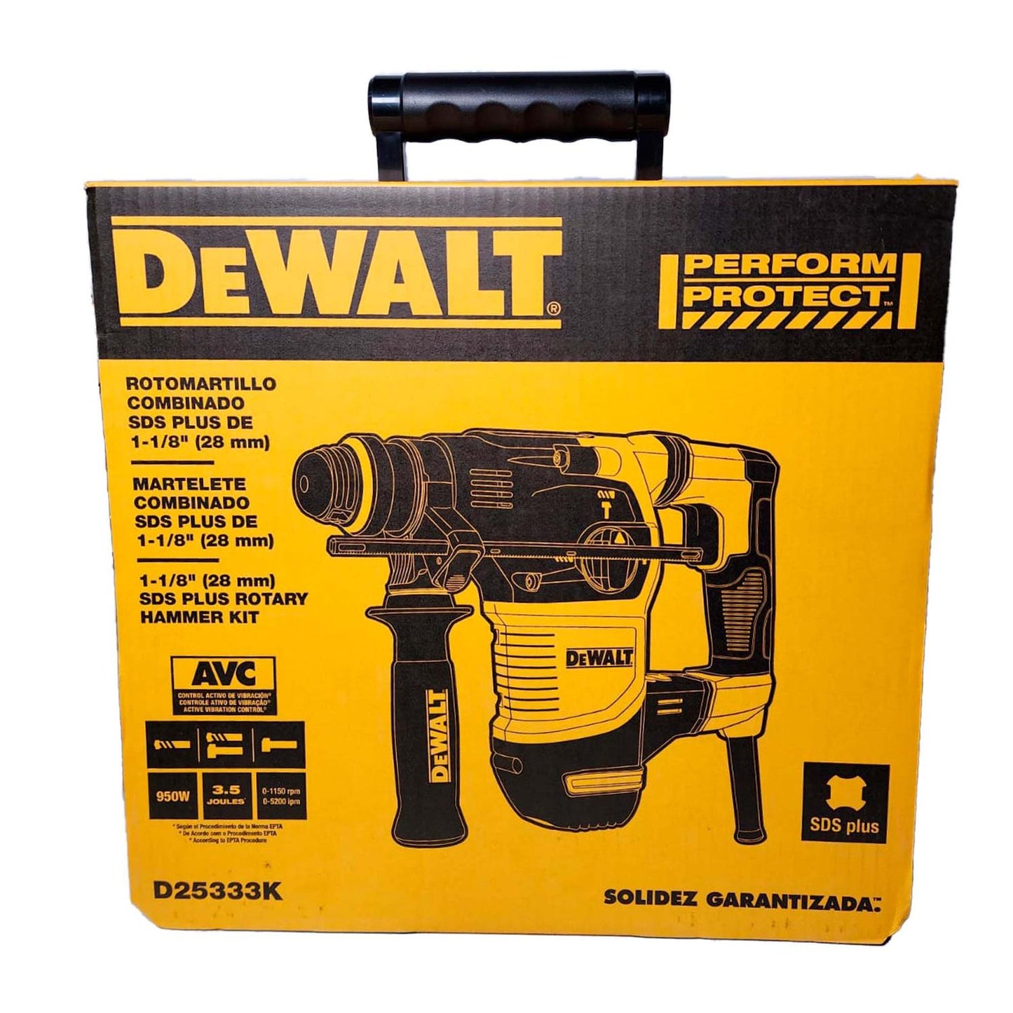 Rotomartillo combinado SDS - Plus 1 - 1/8'' 950 W - DeWALT - Herram.cl