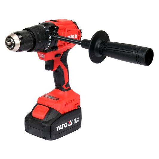 Taladro percutor Inalámbrico 18 V 120 Nm 1 Bat. 4 Ah - Yato - Herram.cl
