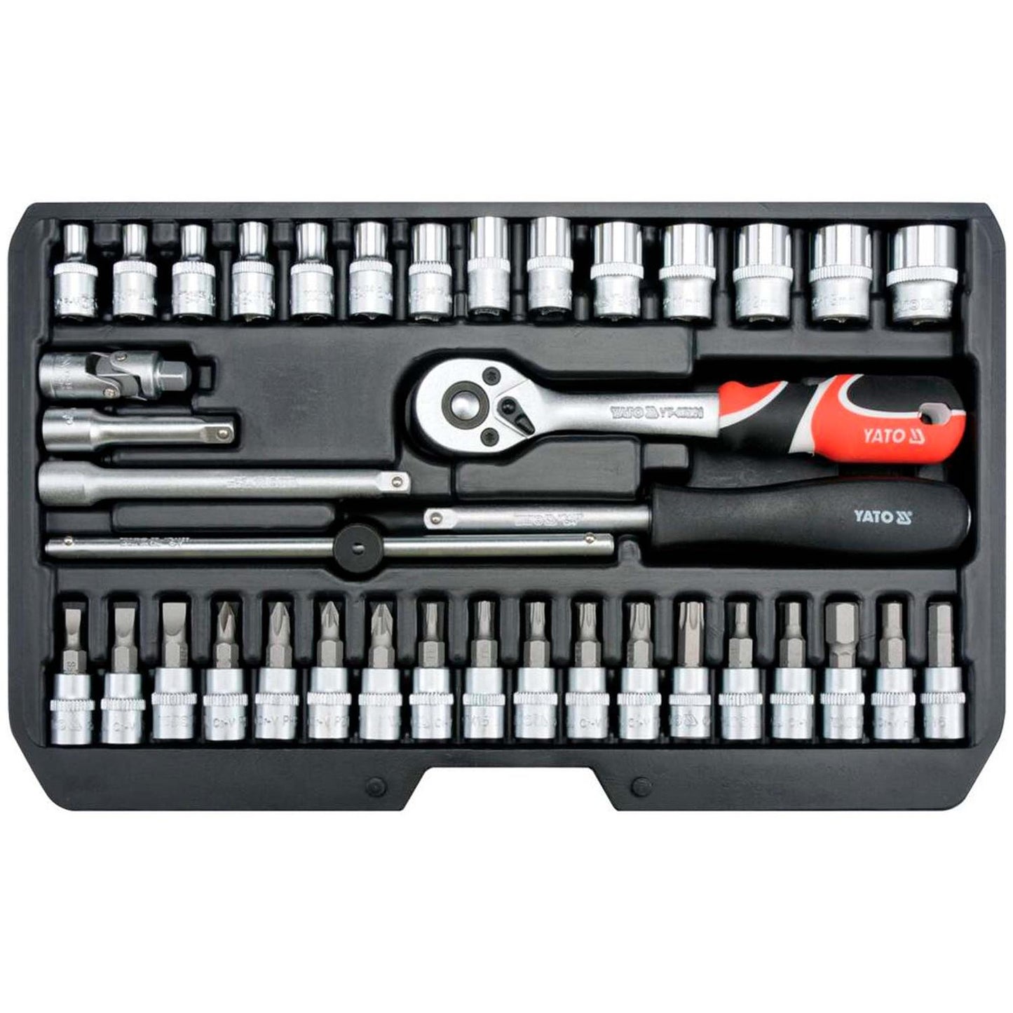 Juego de Dados 1/4'' 38 Piezas - Yato - Herram.cl