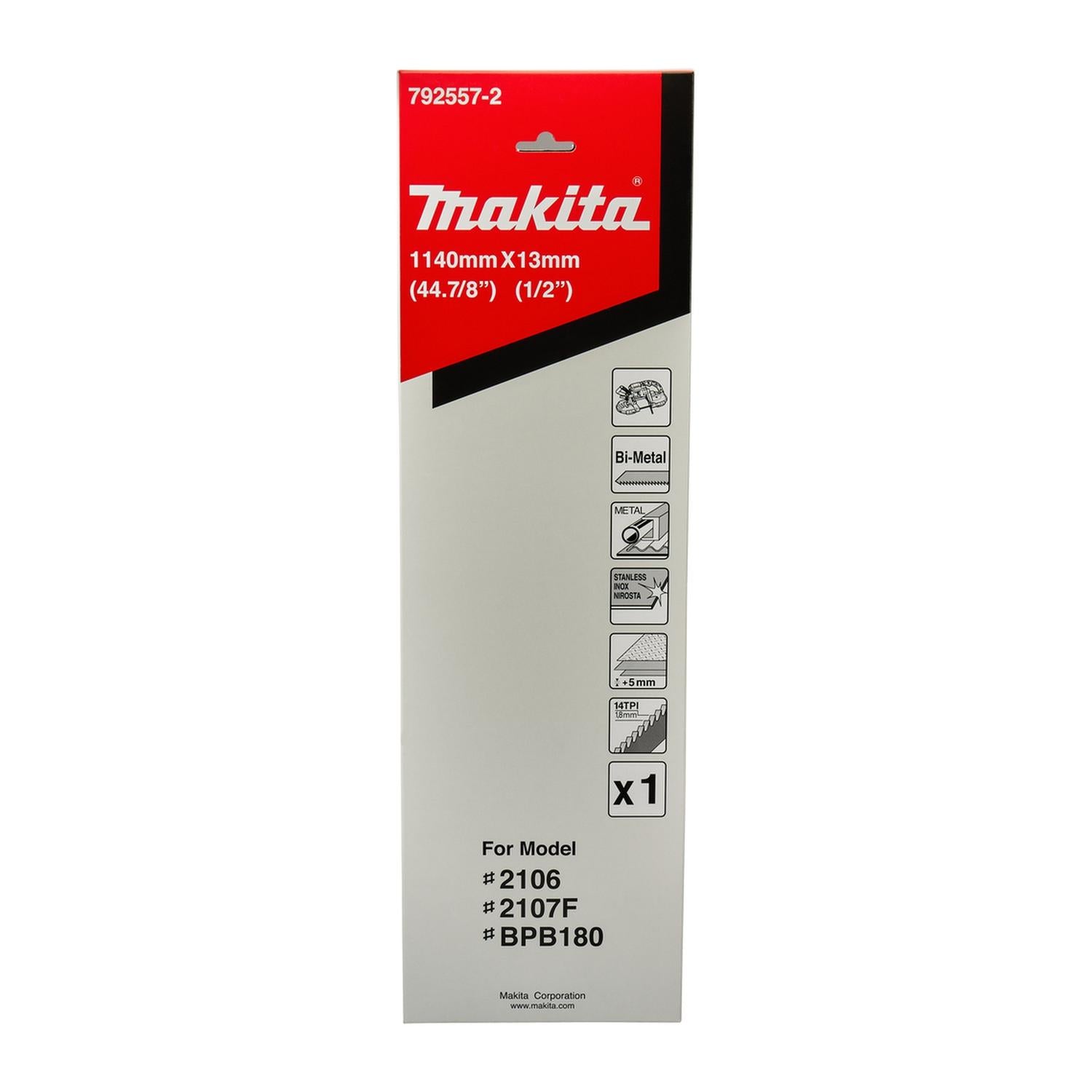 Hoja De Sierra Cinta Para INOX Bim 1.140x13mm 14 TPI - Makita - Herram.cl