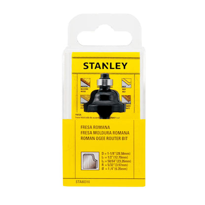 Fresa Romana Toma 1/4'' 1''x1/2'' - Stanley - Herram.cl