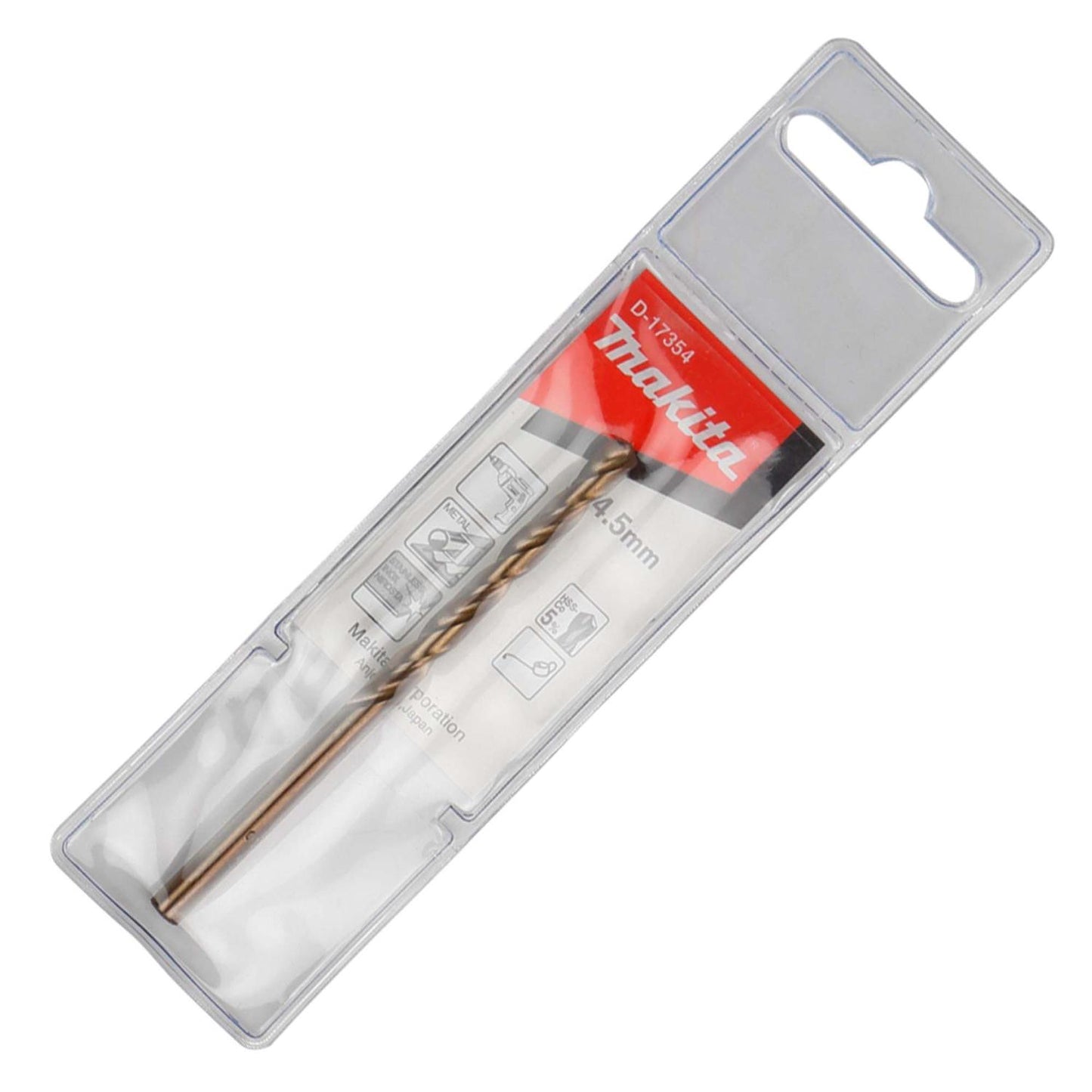 Broca Para Metal HSS - Co (Cobalto 5%) 4.5x80mm - Makita - Herram.cl