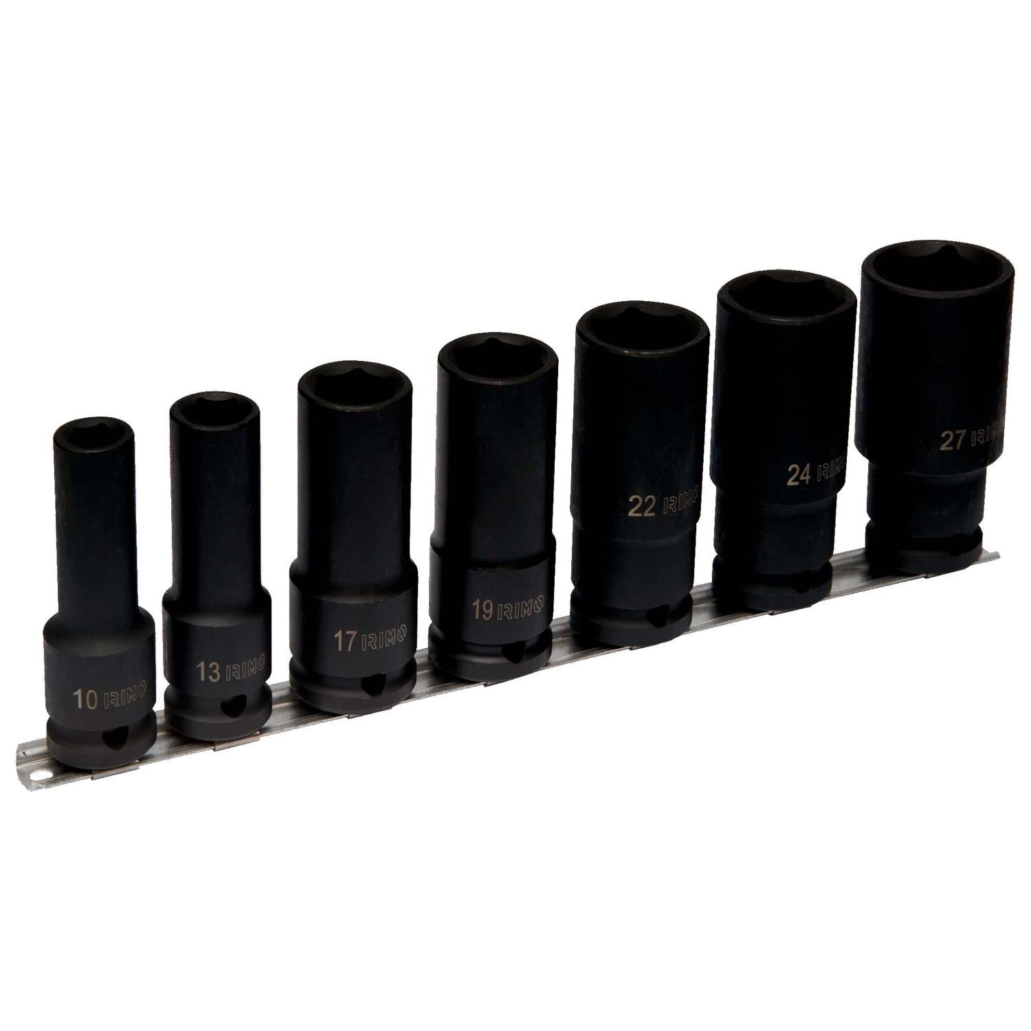 Juego de Dados de Impacto 1/2'' (10 - 27mm) 7 Pzas - Irimo - Herram.cl
