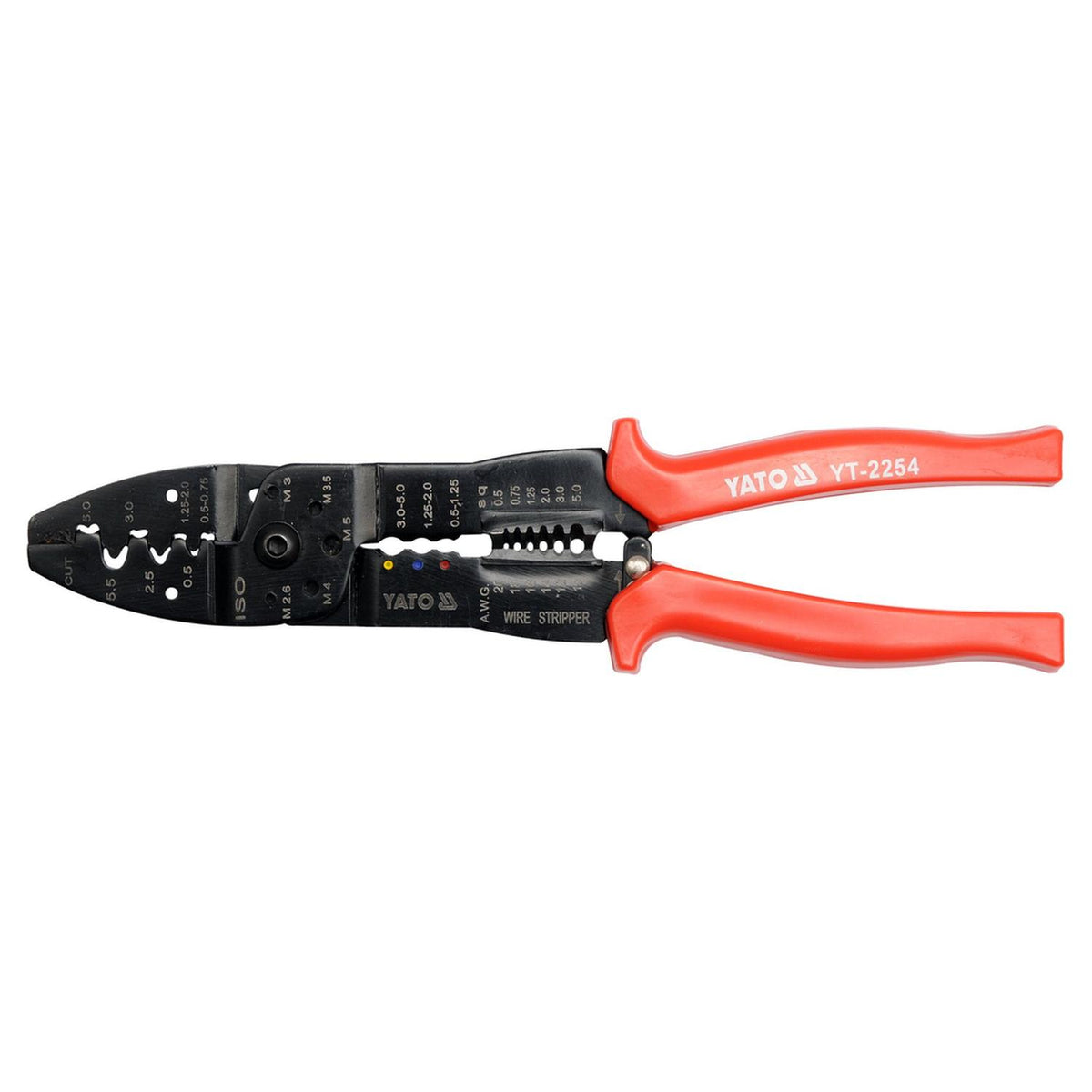 Alicate Pela Cables y Crimpeador Yato YT-2254 6en1 250mm - Herram.cl