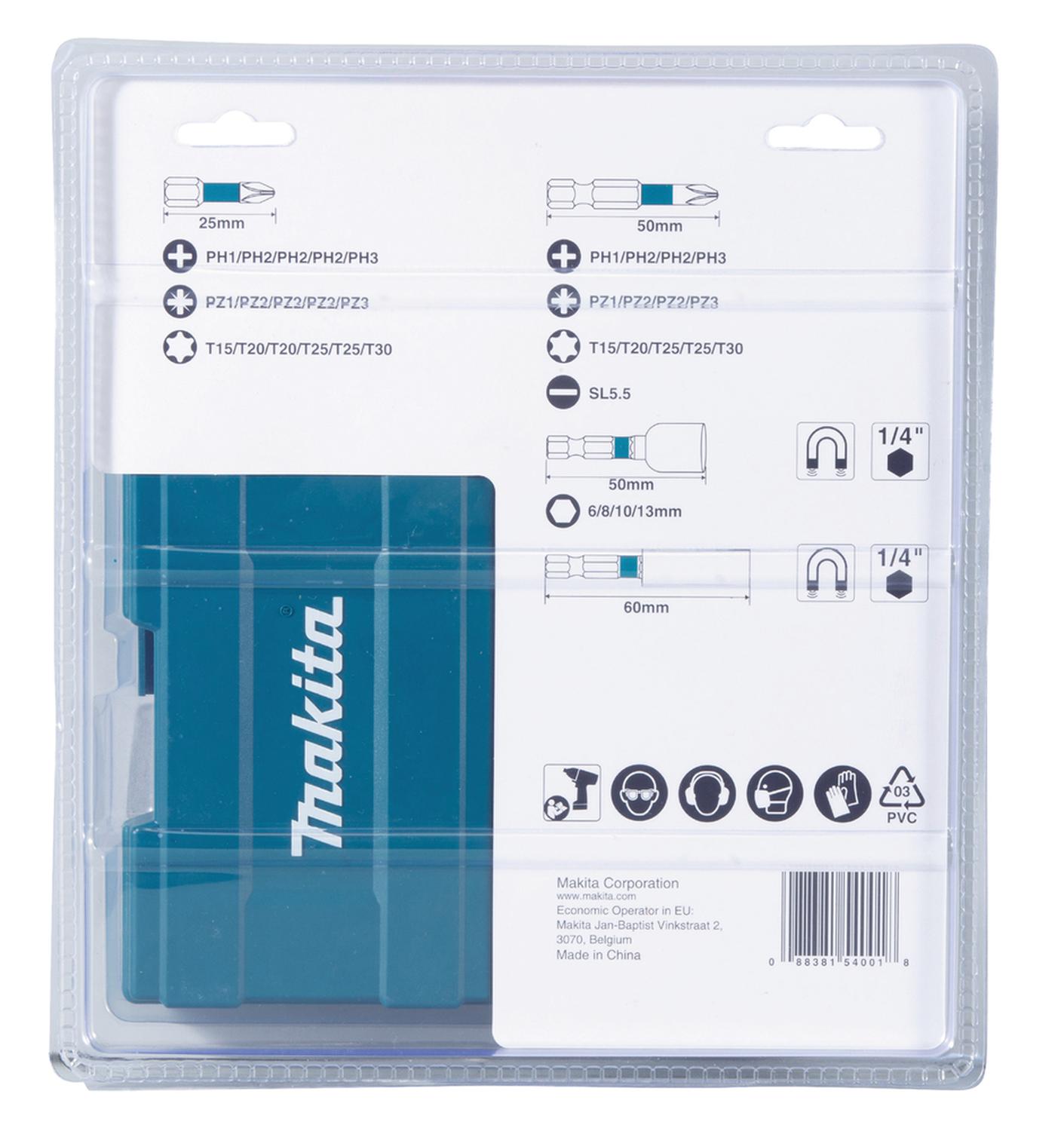 Set De Puntas y Vasos Impact Black 35 Pzas - Makita - Herram.cl