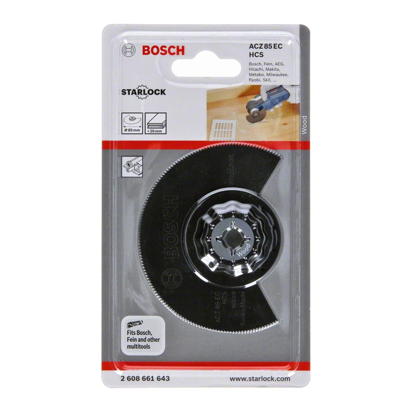 Hoja de inmersion HCS ACZ 85 EC Starlock - Bosch - Herram.cl