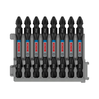 Puntas Dobles Impact Control PH2x65mm 8 Pzas. - Bosch - Herram.cl
