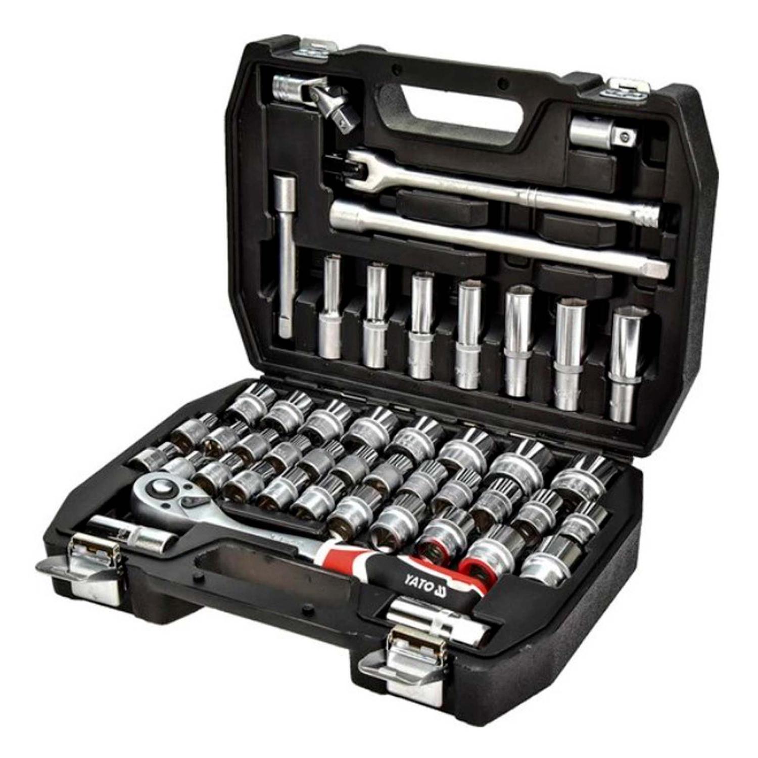 Juego De Dados 1/2'' Con Chicharra 46 Pzas - Yato - Herram.cl