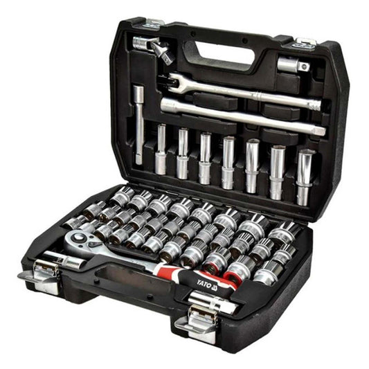Juego De Dados 1/2'' Con Chicharra 46 Pzas - Yato - Herram.cl