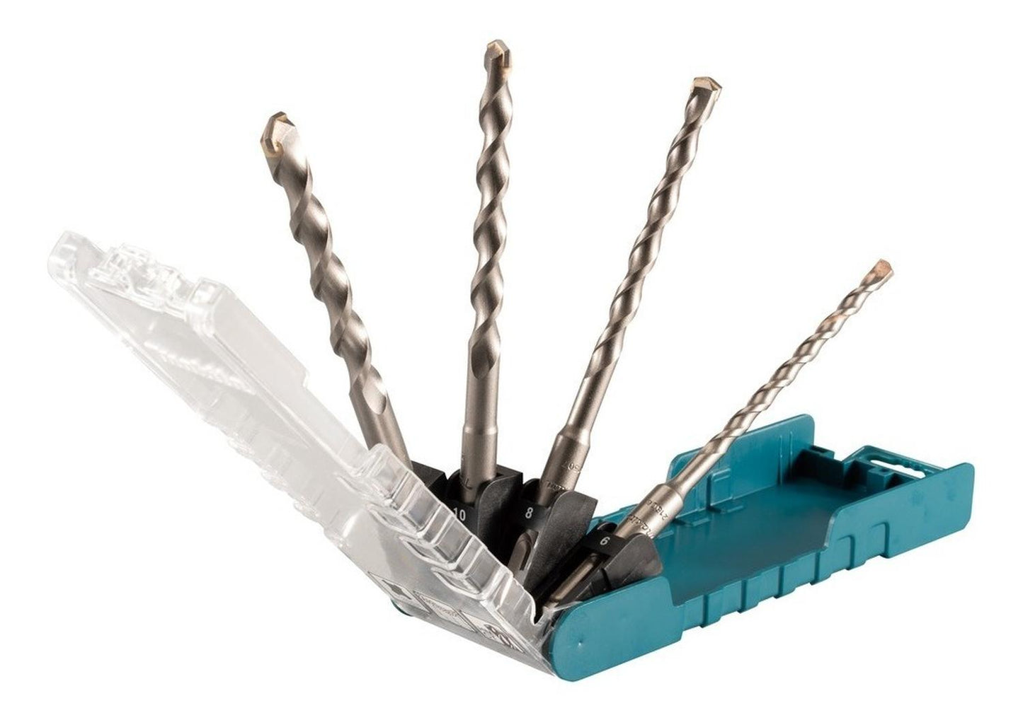 Set Broca SDS - Plus Tct 4 Pzs (6, 8, 10, 12mm) Makita D - 74756 - Herram.cl
