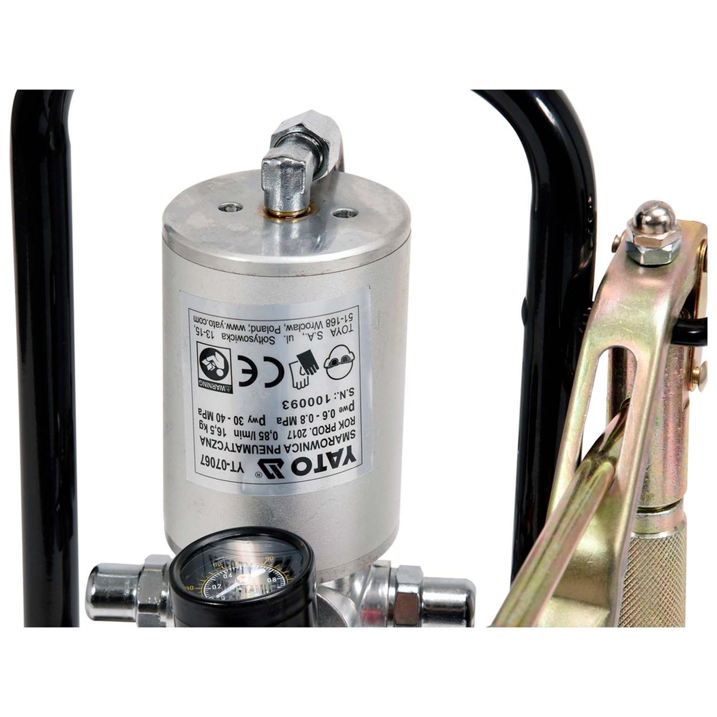 Engrasadora neumática 12 L / 0,85 L/min - Yato - Herram.cl