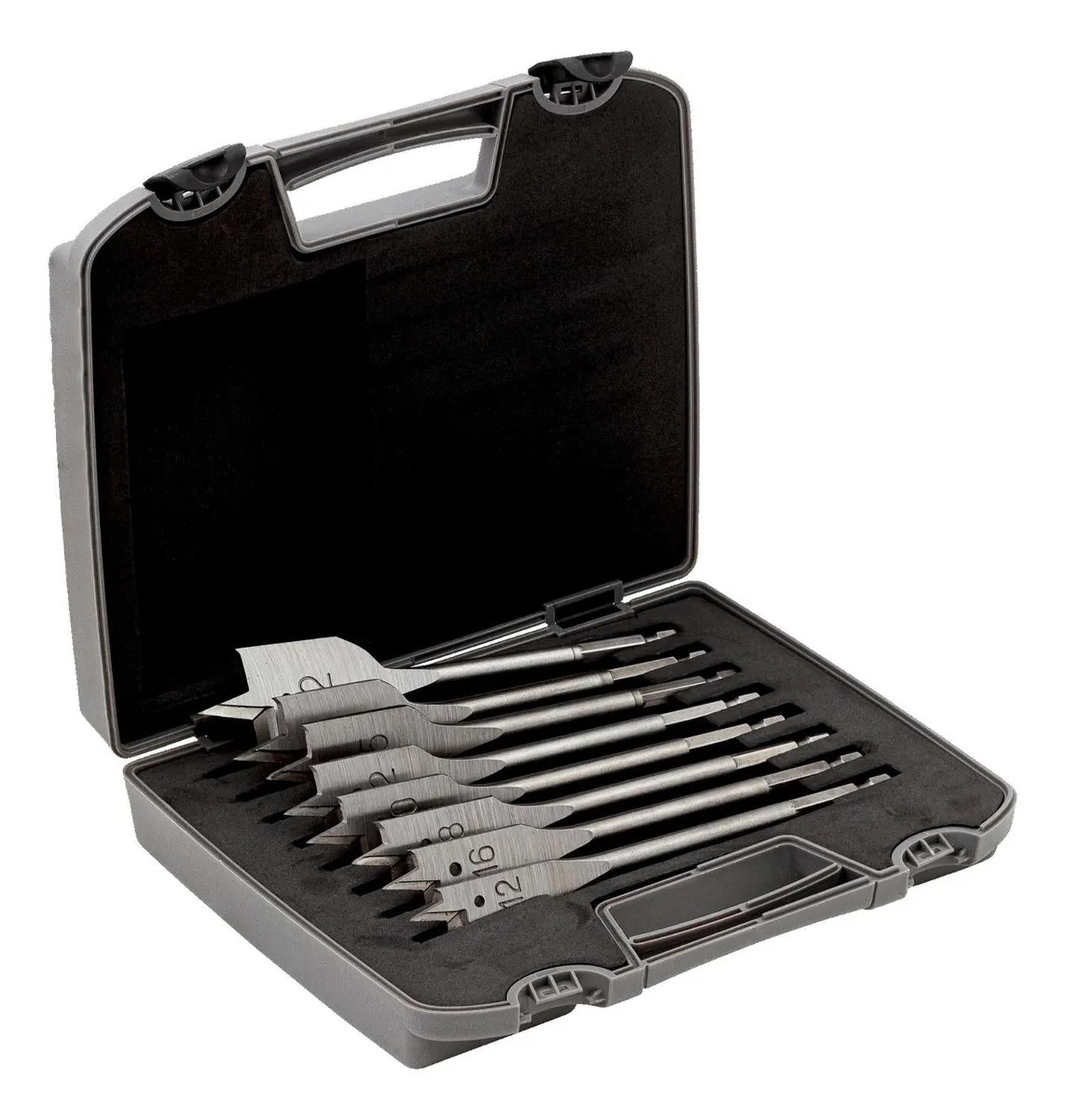 Juego de brocas planas para madera (12 - 32mm) - 8 Pzas - Bahco - Herram.cl