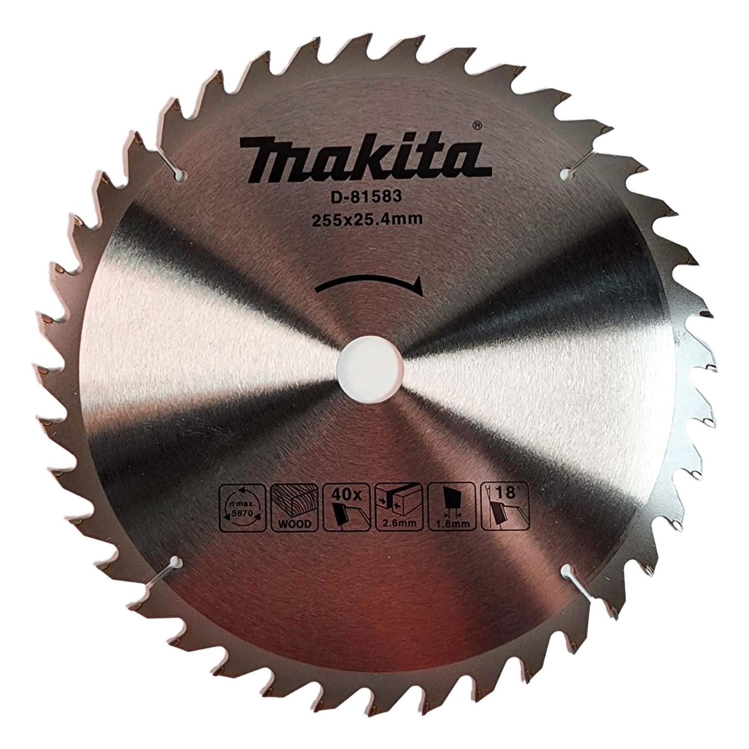 Disco De Sierra Circular 10'' Eje 25,5mm 40 D - Makita - Herram.cl