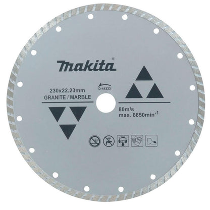 Disco Diamantado Turbo Continuo 9'' Granito/marmol - Makita - Herram.cl